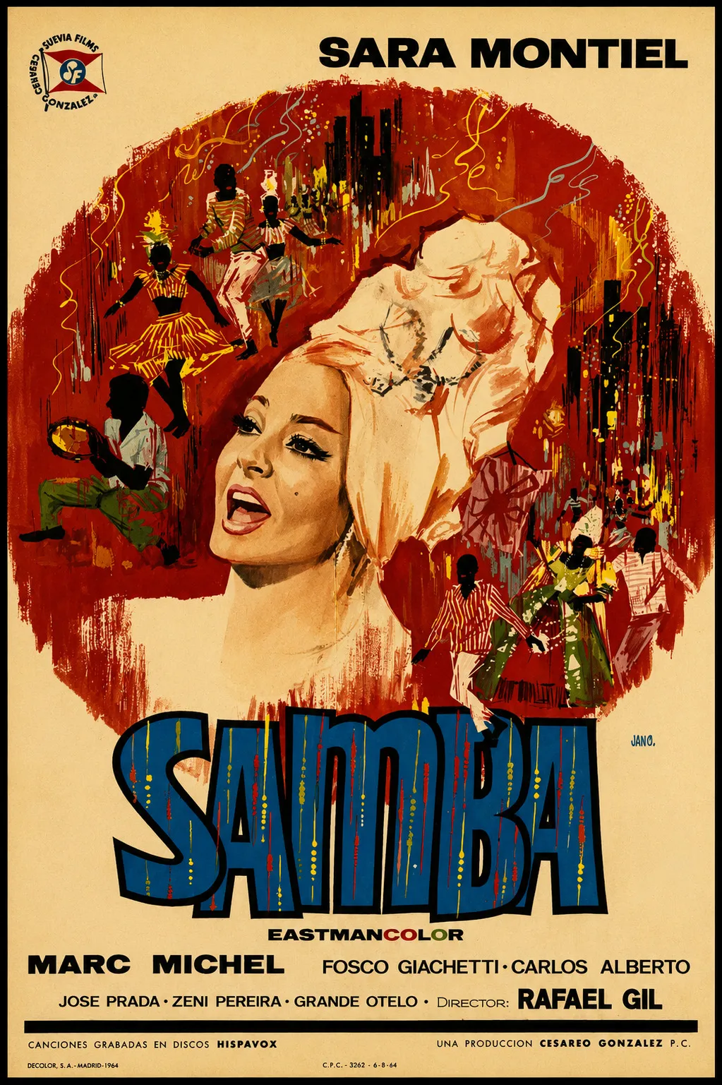 Cartel original de Samba