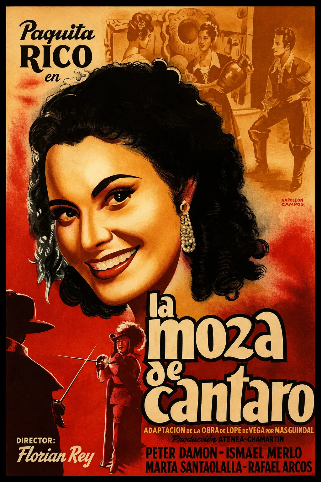 Cartel original de La moza de cántaro
