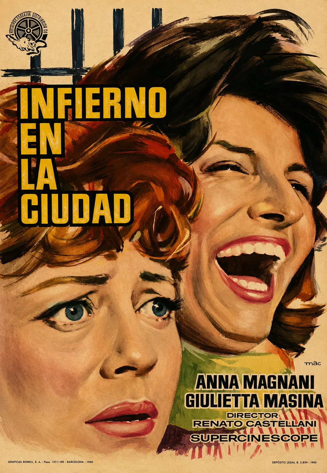 Cartel original de Infierno en la ciudad