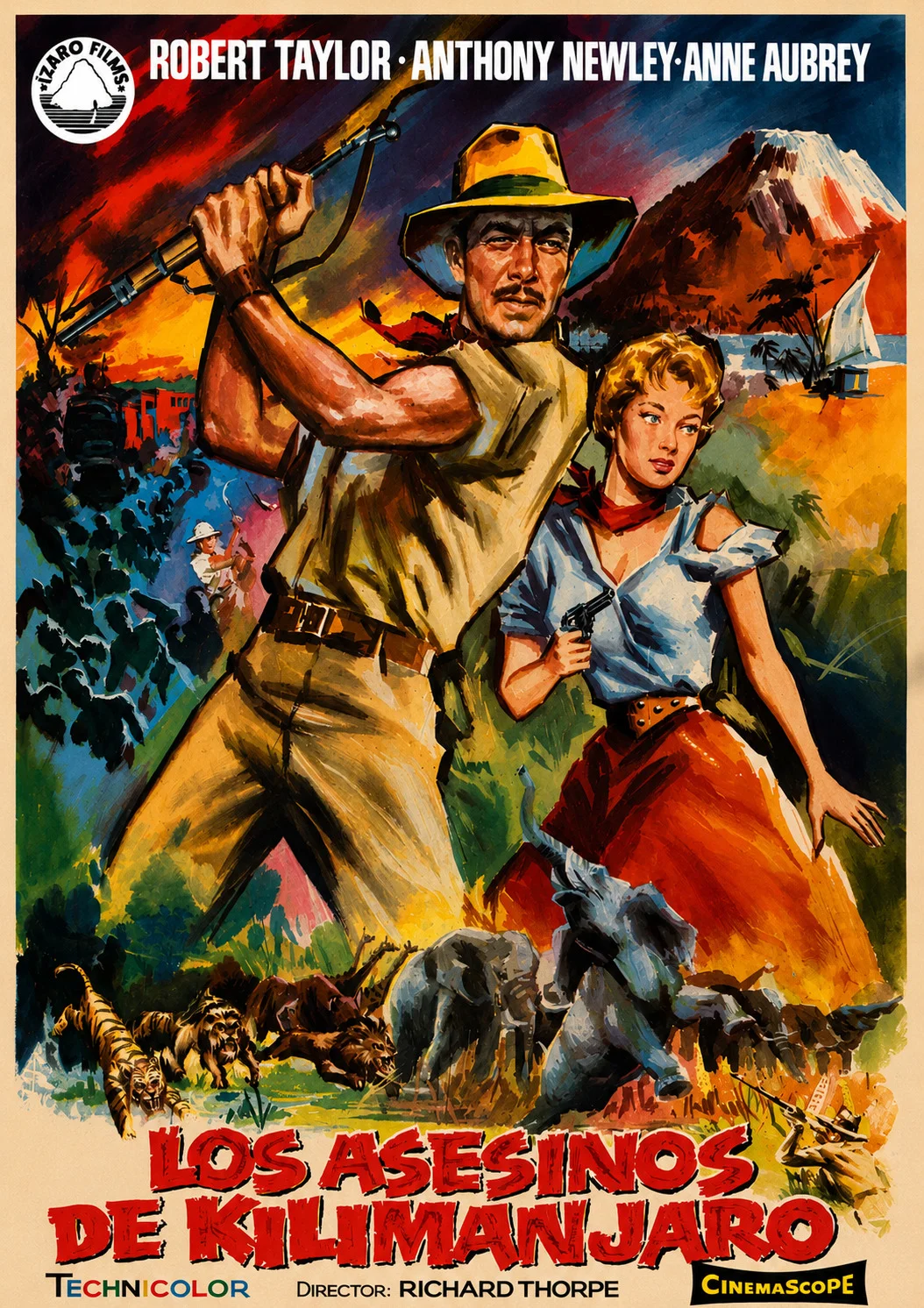 Cartel original de Los asesinos del Kilimanjaro
