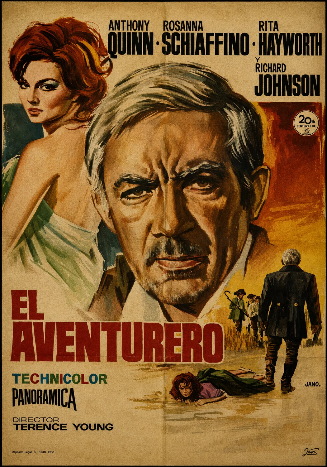 Cartel original de El aventurero