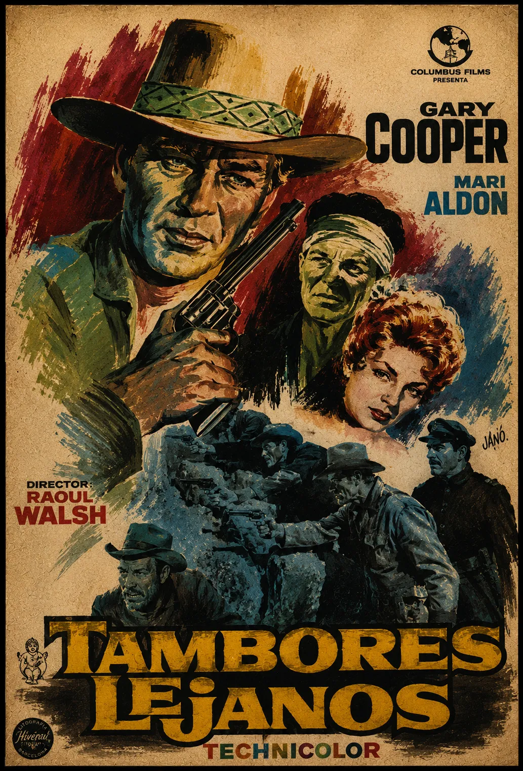 Cartel original de Tambores lejanos