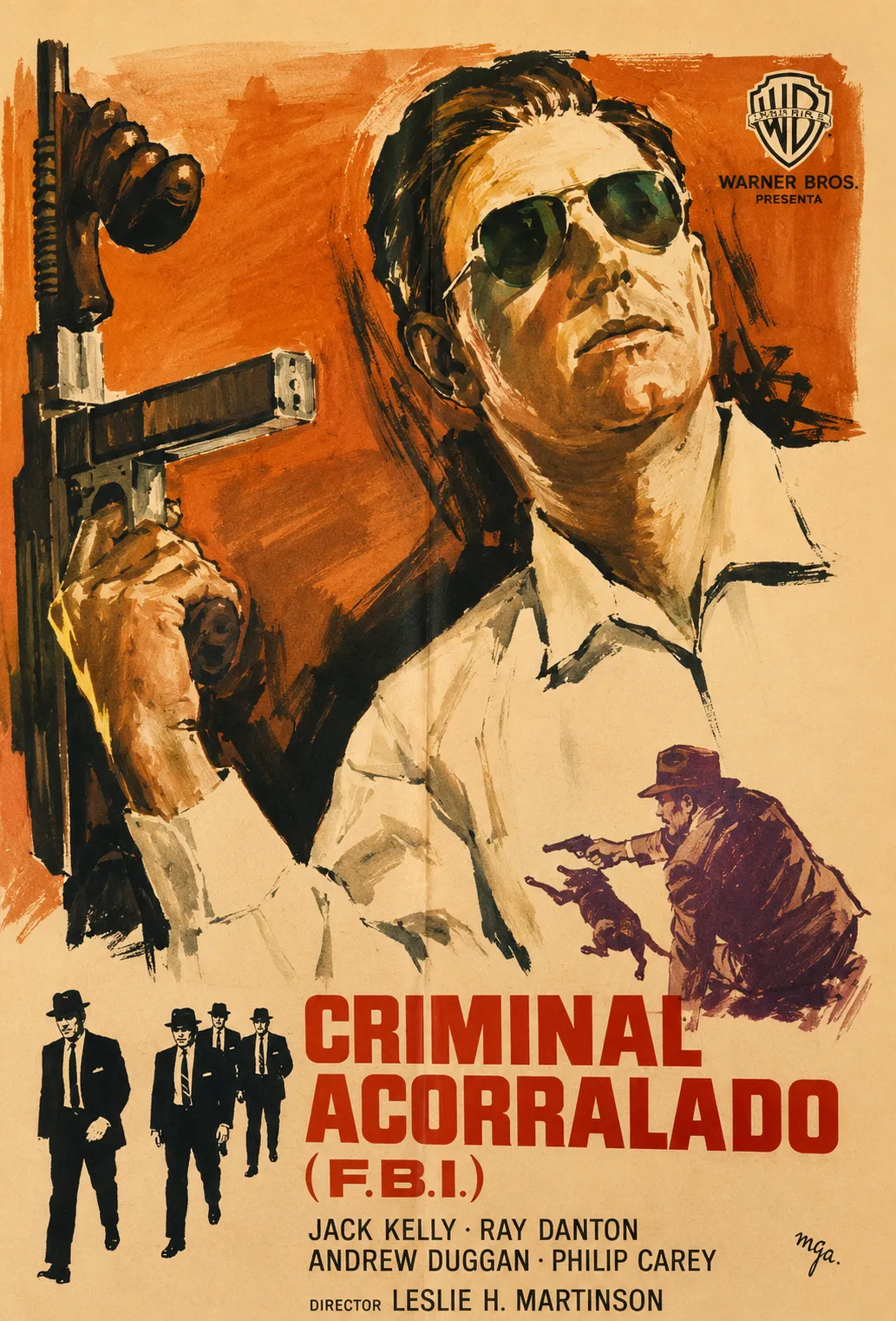 Cartel original de Criminal acorralado