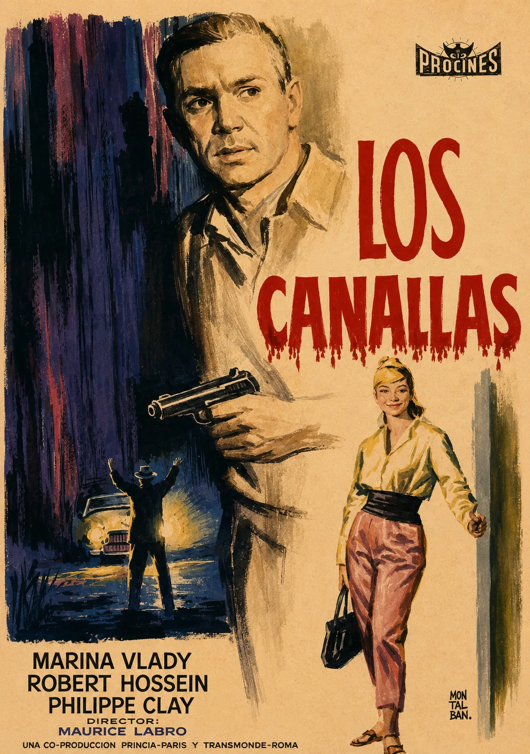 Cartel original de Los canallas