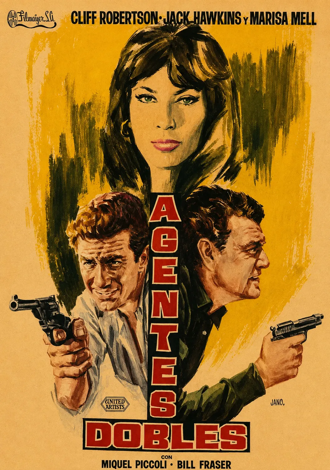 Cartel original de Agentes dobles