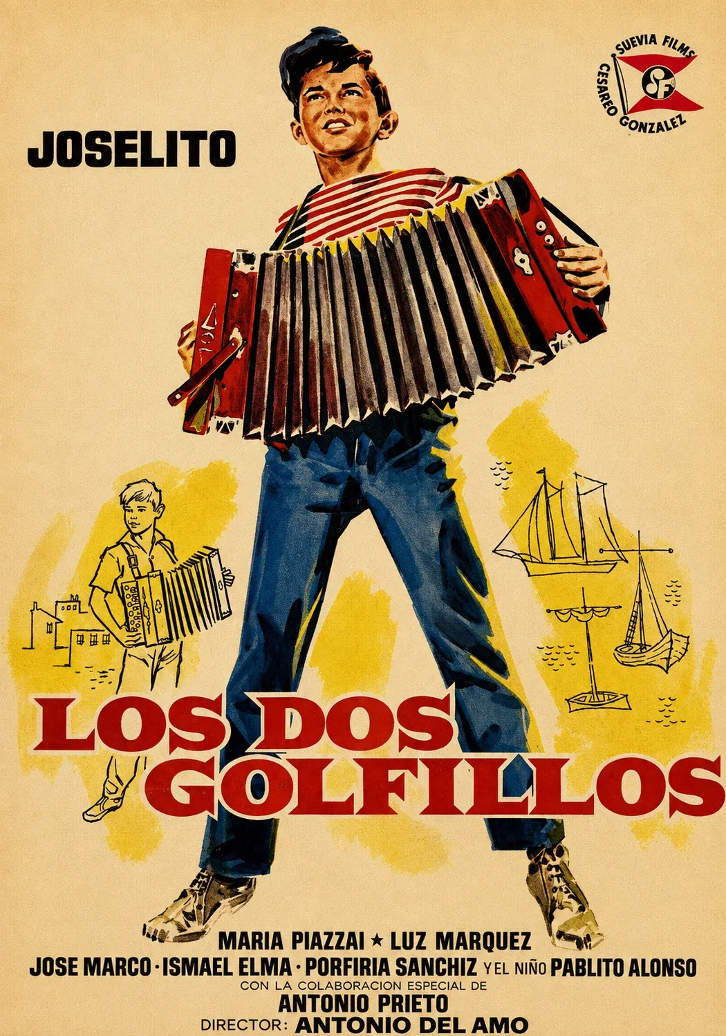 Cartel original de Los dos golfillos, con Joselito
